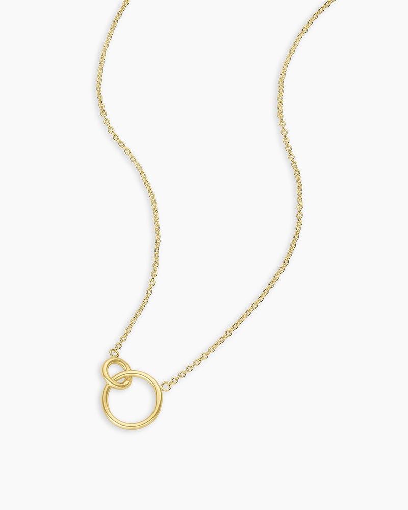 gorjana - Wilshire Adjustable Necklace 18-inch - 18k Gold Plated Brass - Elegant Interlocking Charm - Adjustable Slide Closure - Dainty Layering Staple - Lightweight Daily Wear - Image 2